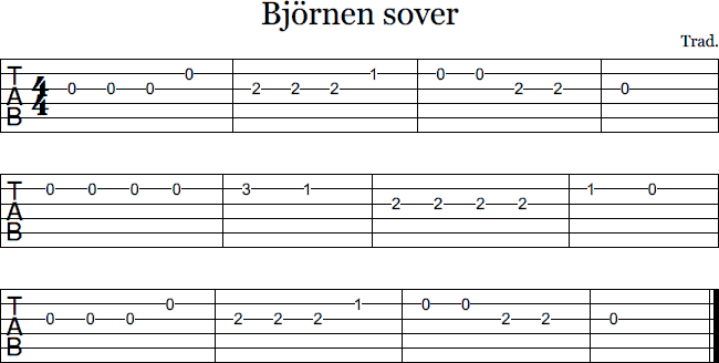 Björnen sover tab