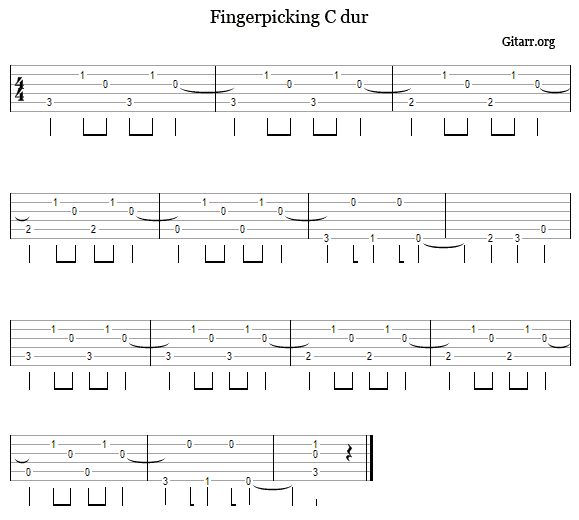 fingerpicking tab