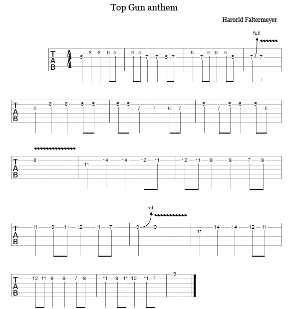 top gun tabs