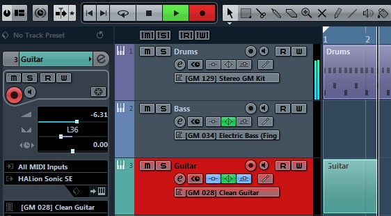 cubase screenshot