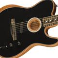 Fender American Acoustasonic Telecaster med svart kropp detalj