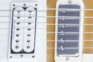 2 stycken humbucker pickuper