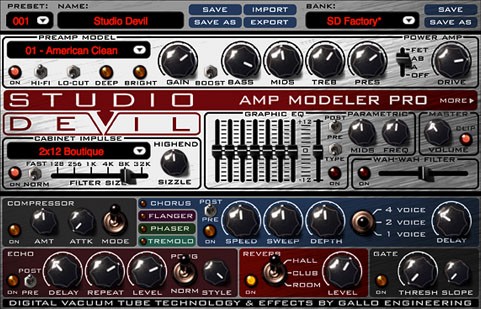 Studio Devil Amp Modeler Pro screenshot